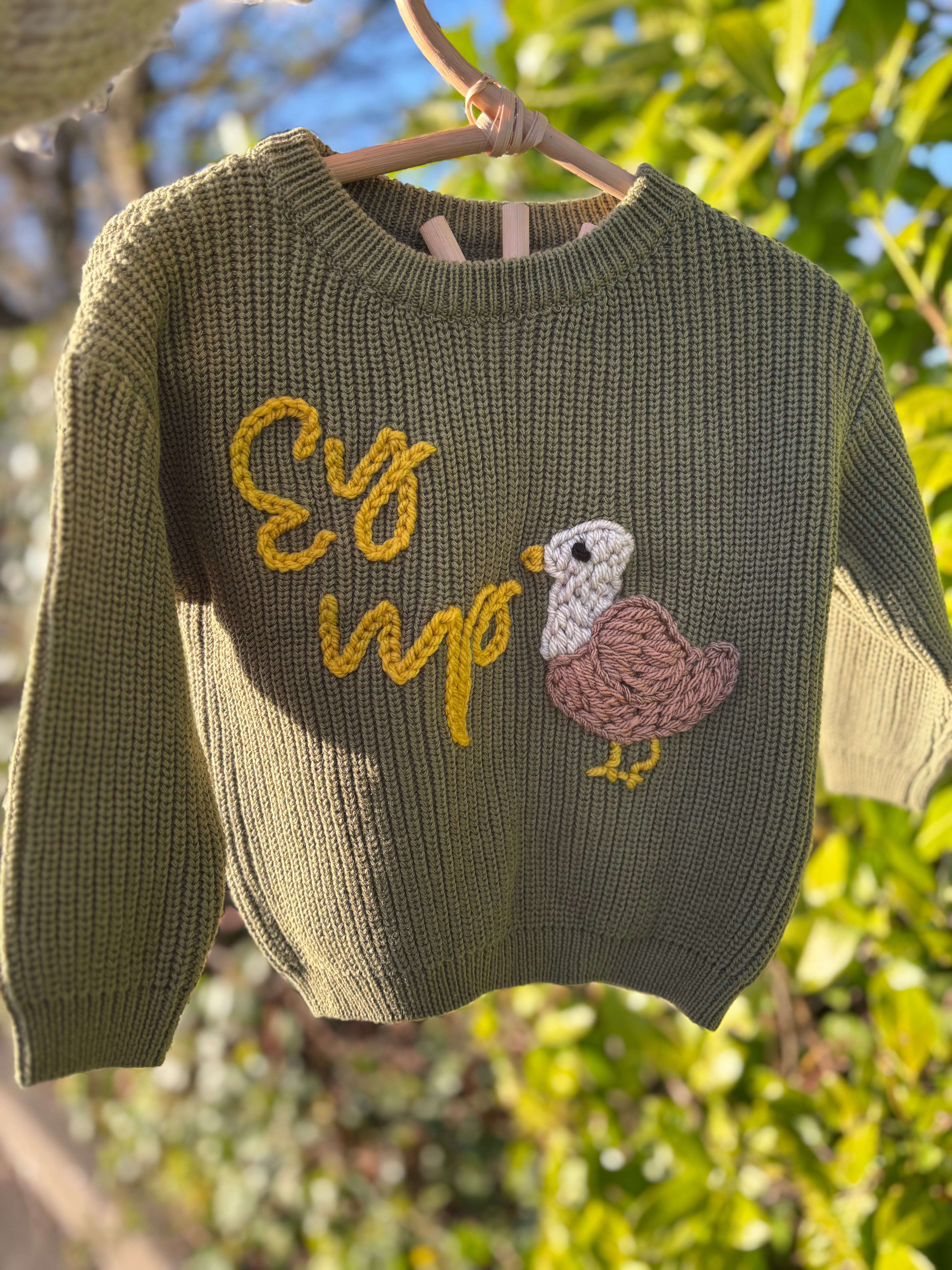 Ey Up Duck sweater
