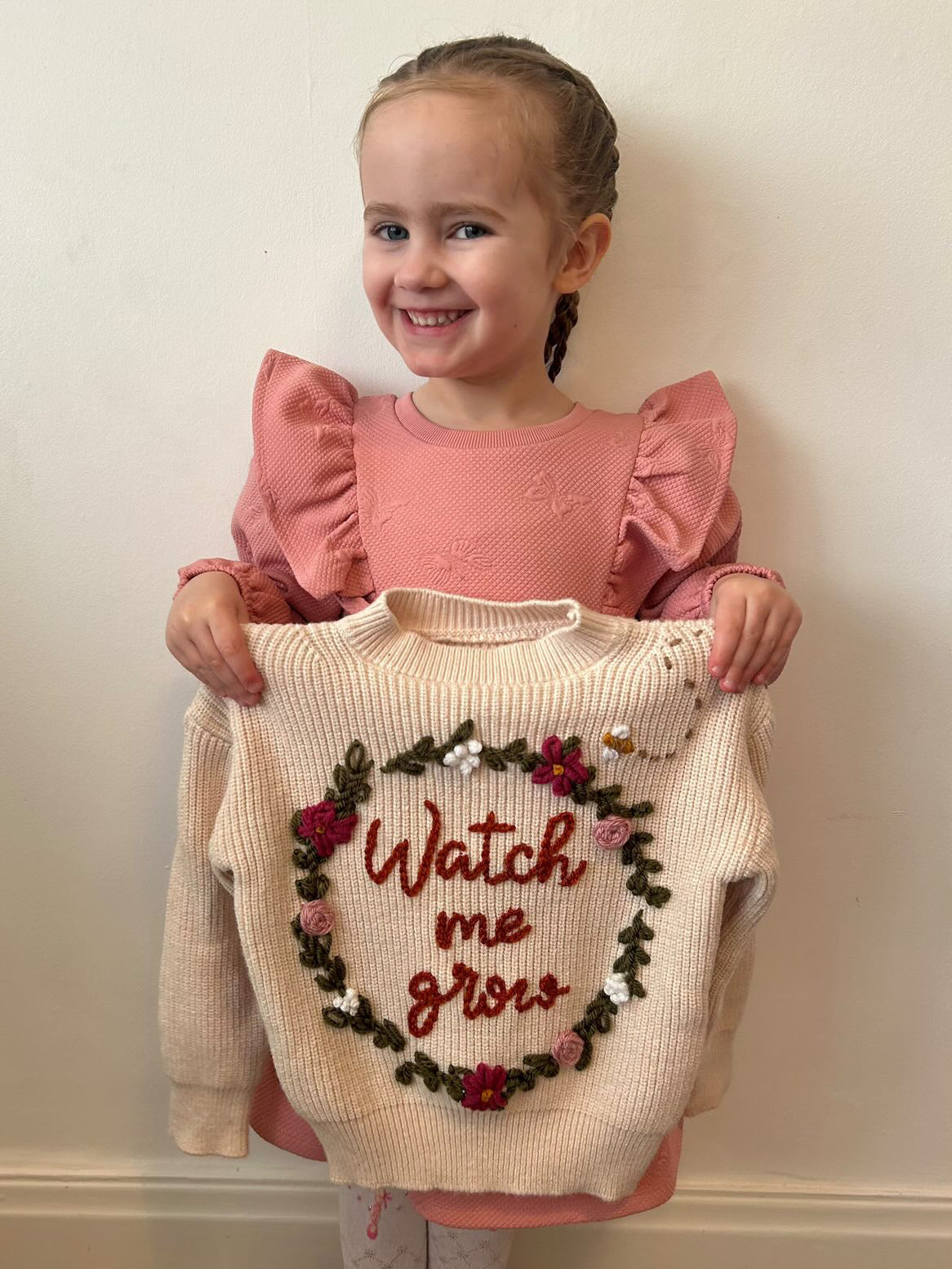 Watch me Grow Milestone Sweater