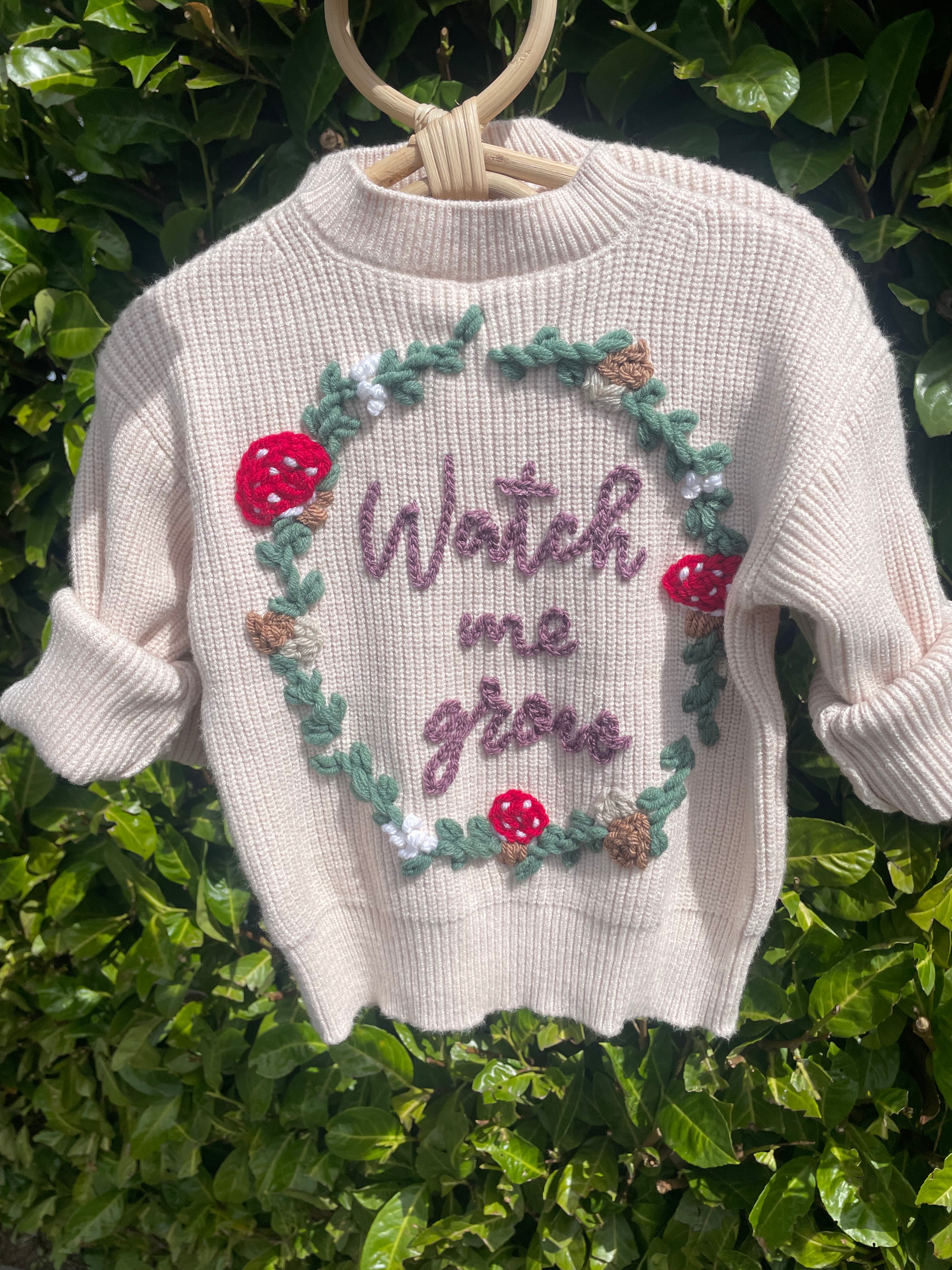 Watch me Grow Milestone Sweater