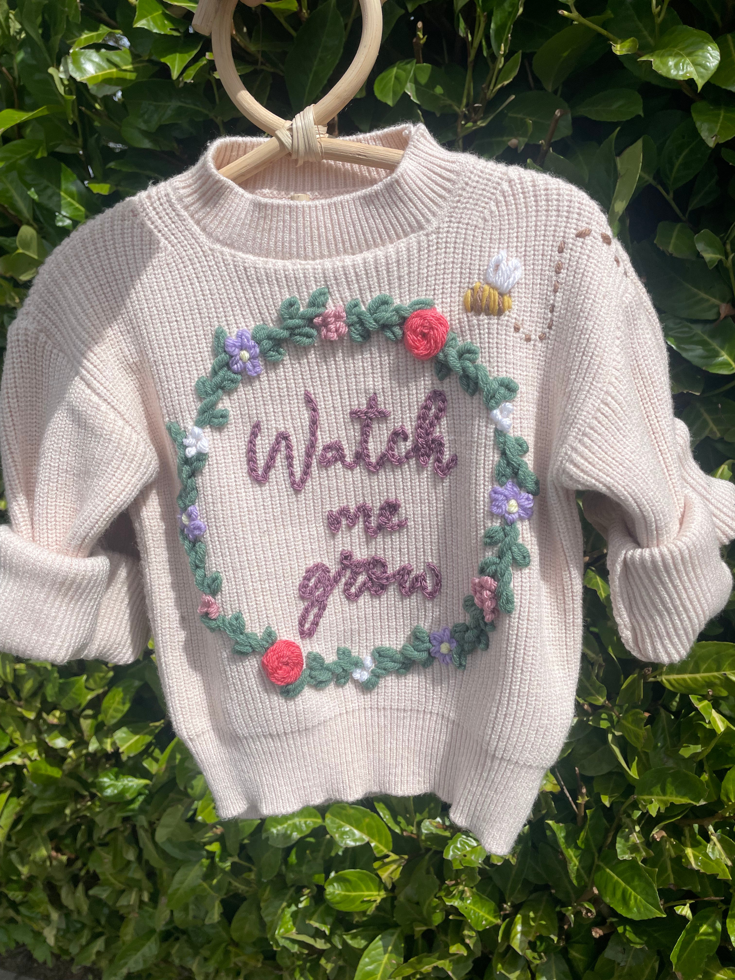 Watch me Grow Milestone Sweater